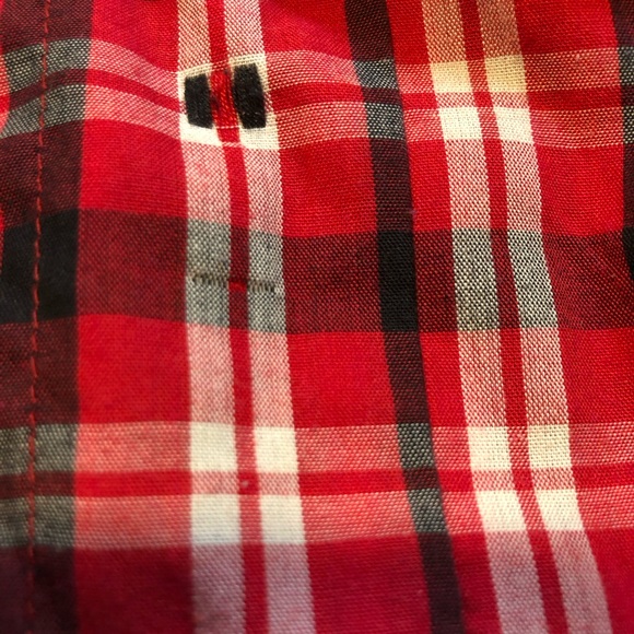 Men Size 2XL McCormick Farmall International Harvester IH Red Plaid short sleeve - Picture 5 of 12